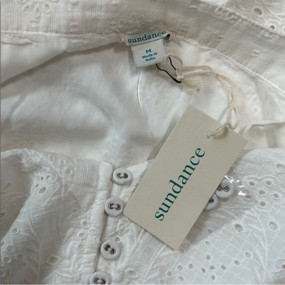 NWT Sundance White Eyelet Arezzo Maxi Dress Size XL - Picture 6 of 7